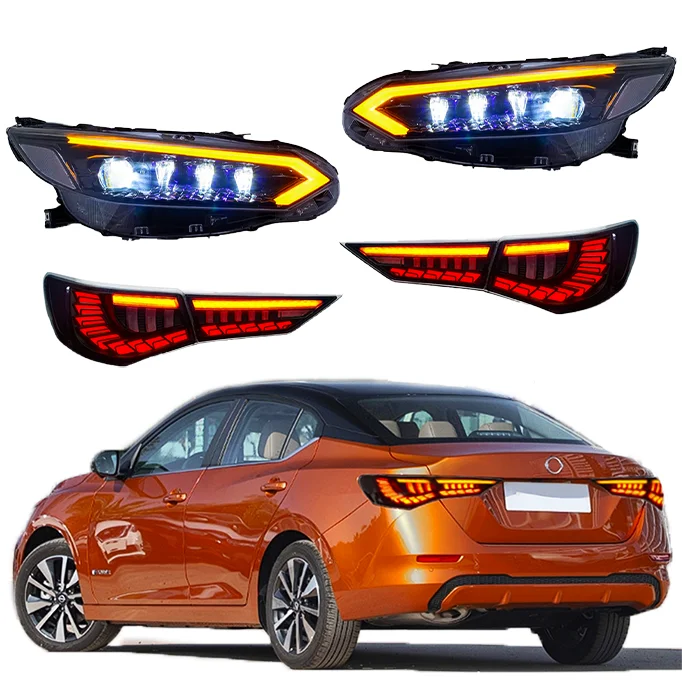 

Оптовая продажа светодиодных задних фонарей для NISSAN SENTRA SYLPHY, фары автомобиля, передние и задние фонари, система автоматического освещения