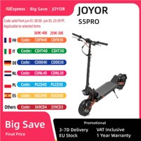 JOYOR S5 Pro (ABE)Electric Scooter 500W Motor ABE Certification E-Scooter 10-inch Tires 48V 26Ah Battery 25km/h Max Speed 70km