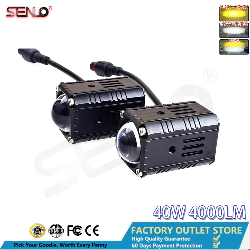 

Senlo X1 LED Headlight Auxiliary Auto DRL IP68 Waterproof Fog Lamp Fog Driving Lights for Motorcycle Front Hood Accessories