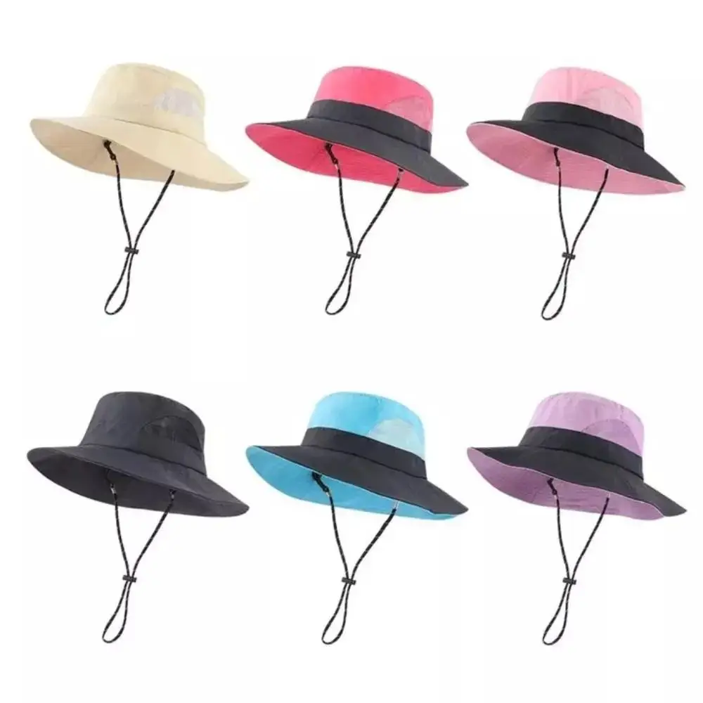 

New Quick-drying Bucket Hat Anti-UV Breathable Fisherman Hat Waterproof with Storage Bag Foldable Sun Hat