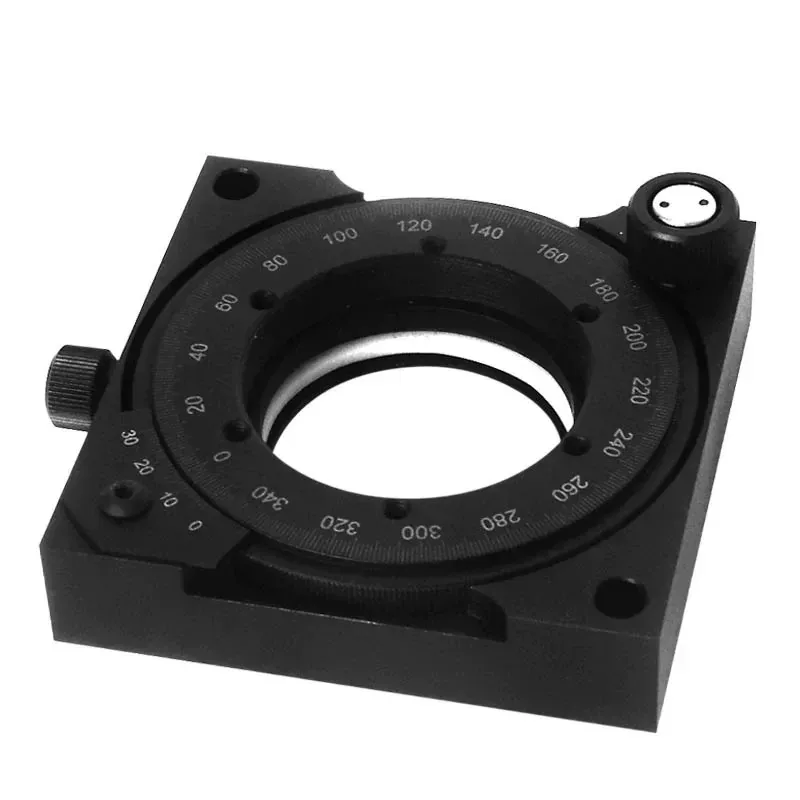 High-Precision Rotary Stage for Microscope Specimen Stage Lens Angle Rotation Platform Polarizing Digital Mount