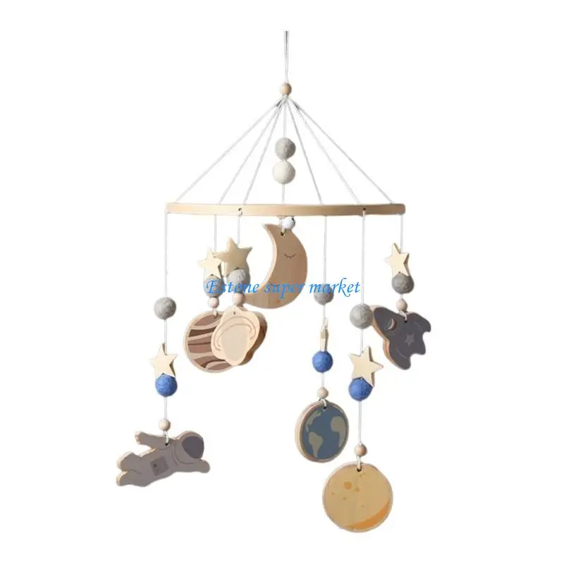 090B Roteerbare rammelaar Crib Mobiel speelgoed Cartoon hanger Baby Crib Muziek speelgoed Pophae Mobiele Teeltether speelgoed