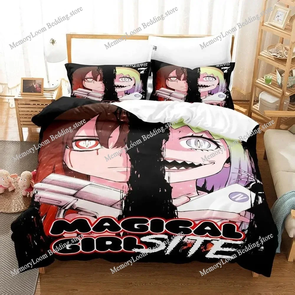 

Magical Girl Site Bedding Set Single Twin Full Queen King Size Bed Set Aldult Kid Bedroom Duvet cover Sets Kawaii Bed Sheet Set