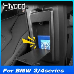 Car Armrest Hidden Storage Box Organizer Parts For BMW 3 4 Series i4 G26 G20 G22 2023-2020 Interior Decoration Accessories
