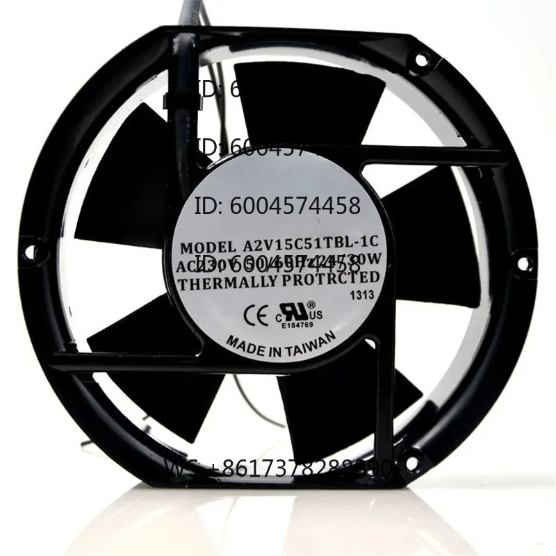 

For SHYUAN YA A2V15C51TBL-1C AC 230V 50/60Hz 24/30W 2900/3300RPM 17cm 17251 172x151x51mm Double Ball Bearing Cooling Fan