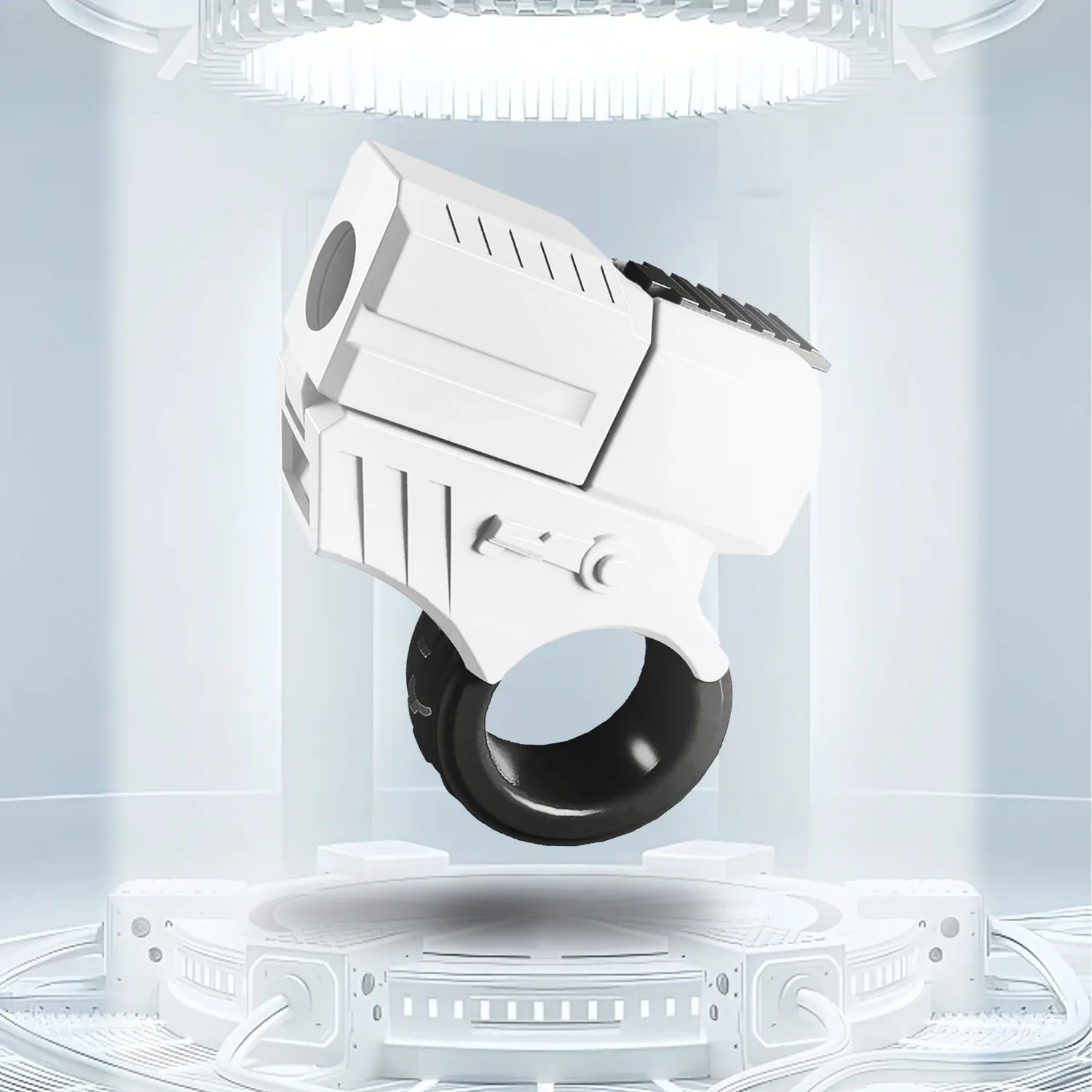 Jouets Fidget en forme de pistolet, nouveauté Fidget Spinner Flipper, soulagement de l'anxiété et jouets de bureau, décor parfait de porte-clés de pistolet à doigt