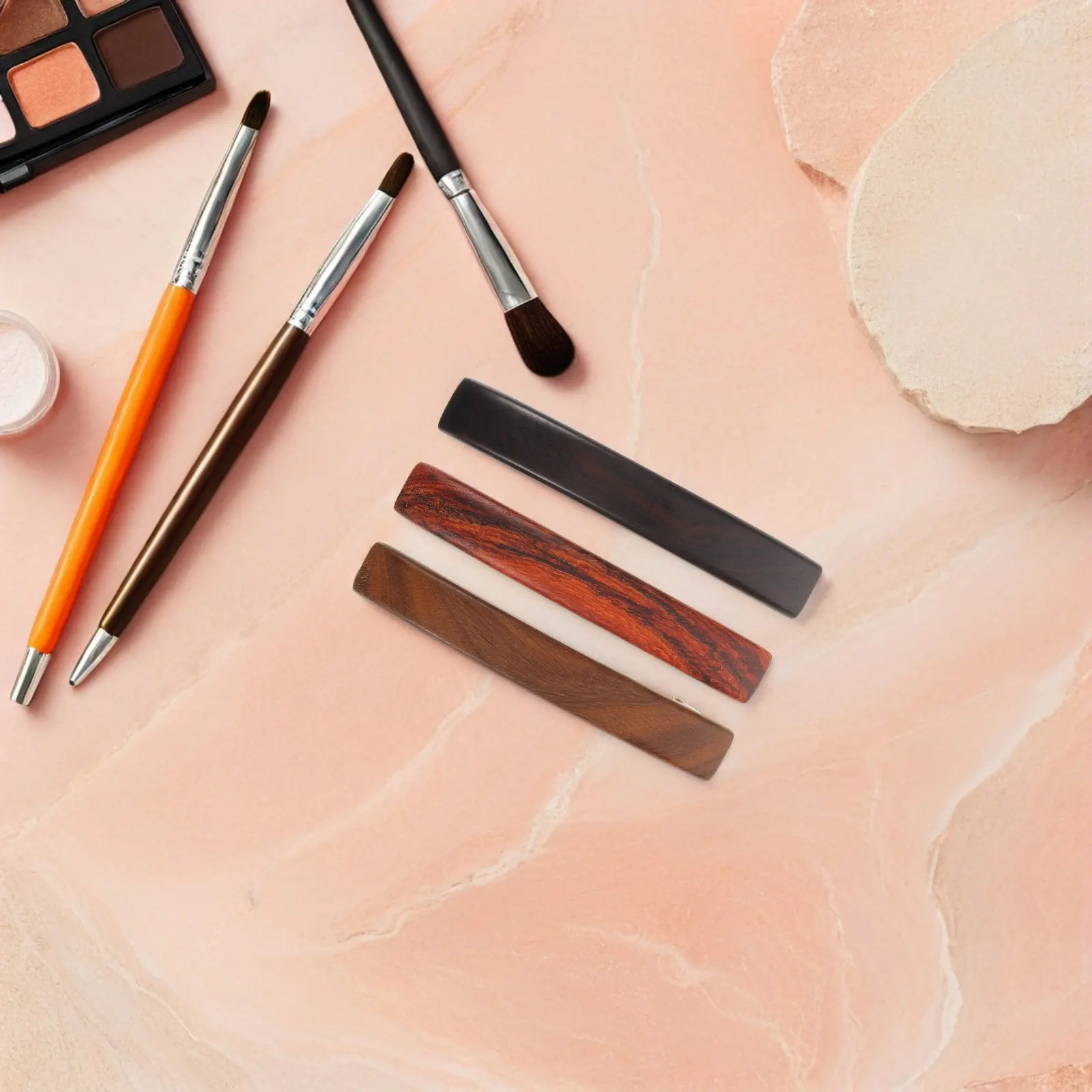 

Набор из 3 заколок для волос из сандалового дерева: минималистичные винтажные деревянные заколки для женщин, держатели для хвоста, натуральные деревянные заколки-зажимы, легкие и прочные.