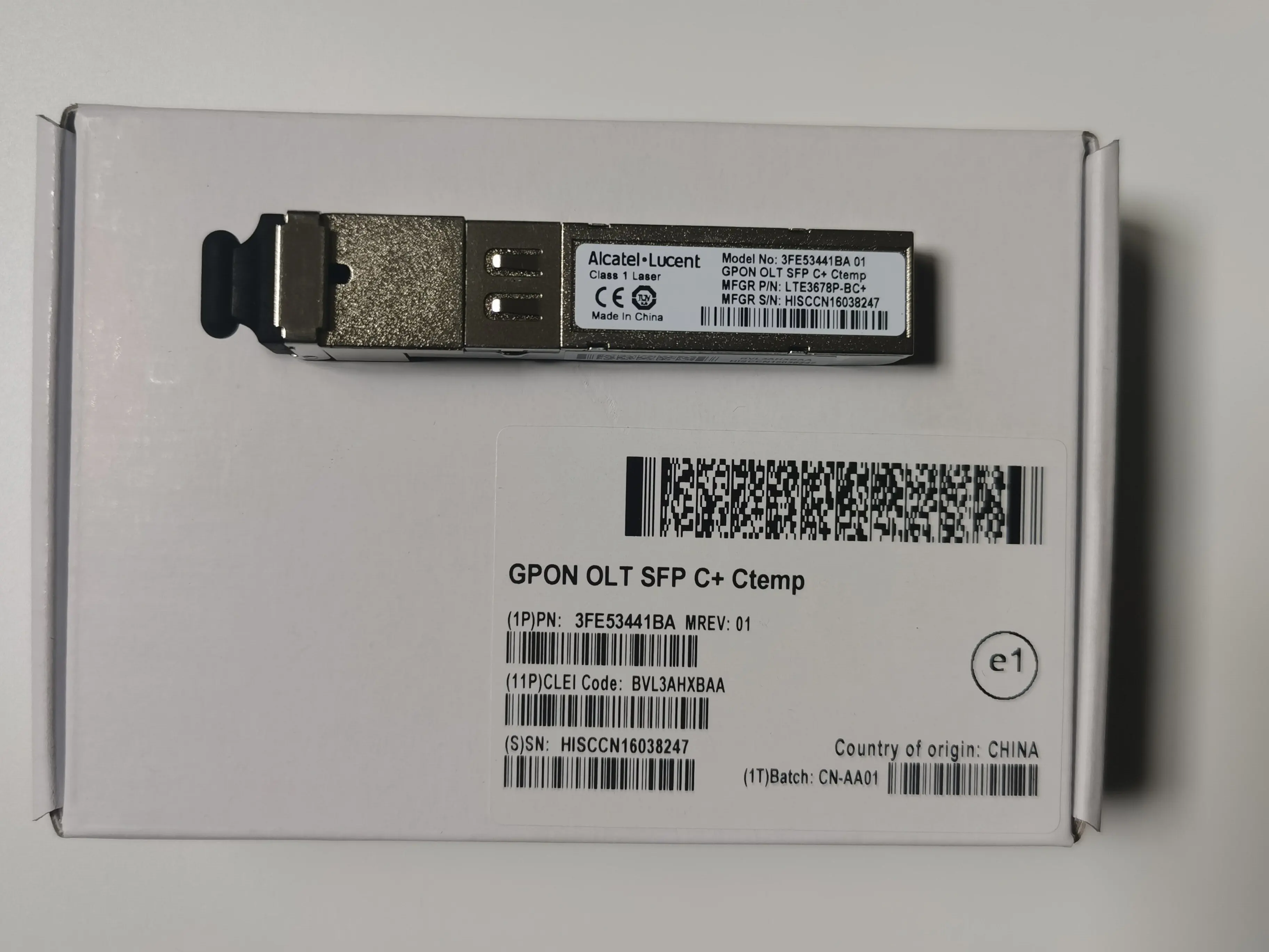 NEW Original Alcatel Lucent GPON OLT SFP C+ Ctemp SFP Modules for NGLT-A NGLT-C FGLT-B FGLT-A PON board