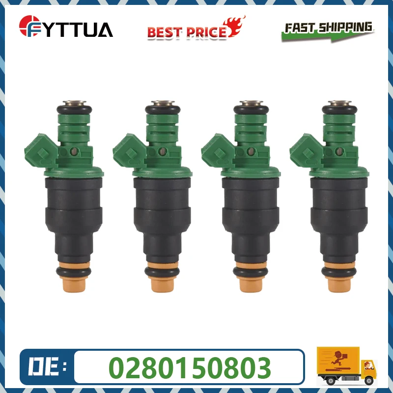 4pcs Fuel Injector 0280150803 95160611000 For FORD SIERRA ESCORT RS COSWORTH 2.0T YB 1985-1994