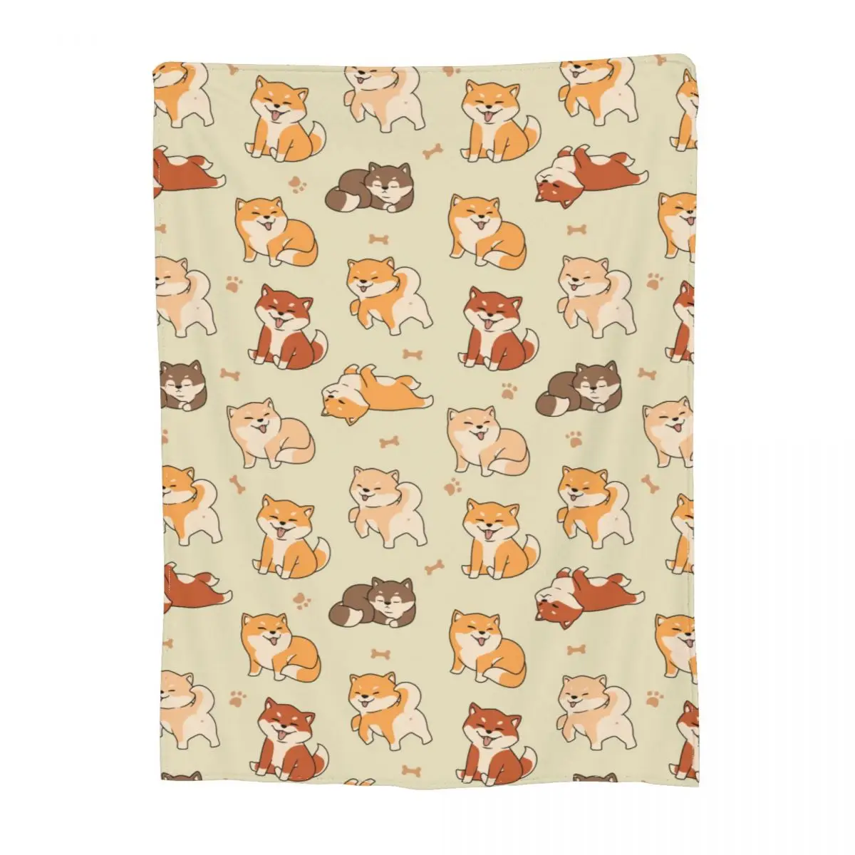 

Shiba Inu Lovely Cute Dogs Merch Blankets Coral Fleece Plush Home Throw Blanket Relax Soft for Bedroom Plush Thin Quilt