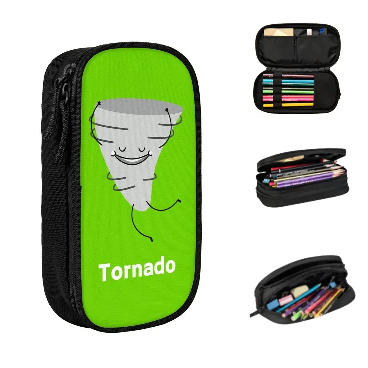 

Tornado Pencil Cases Large Storage Pen Bags Pen Box Pencil Pouch For Boys Girls Students Stationery School Office