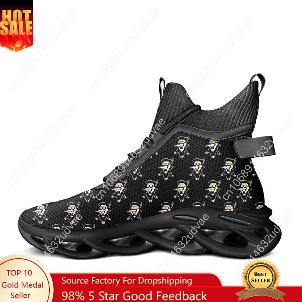 

Deltarune Spamton Undertale High Top Flats Sneakers Mens Womens Sports Running Shoes Sneaker Lace Up Mesh Custom Made Shoe