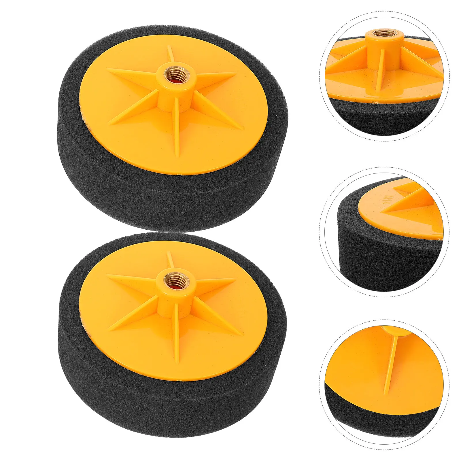 

2Pcs Car Polishing Sponge Wheel Buffing Pads Wax Applicator Polisher Drill Attachment Car Waxing Pads Auto Detailing Polishing
