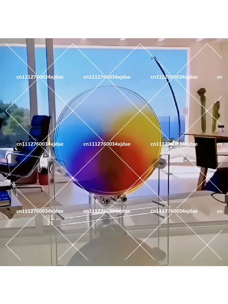 Rainbow Gradient Acrylic Rotating Color Wheel Ornament Home Office Tabletop Desk Decor Craft