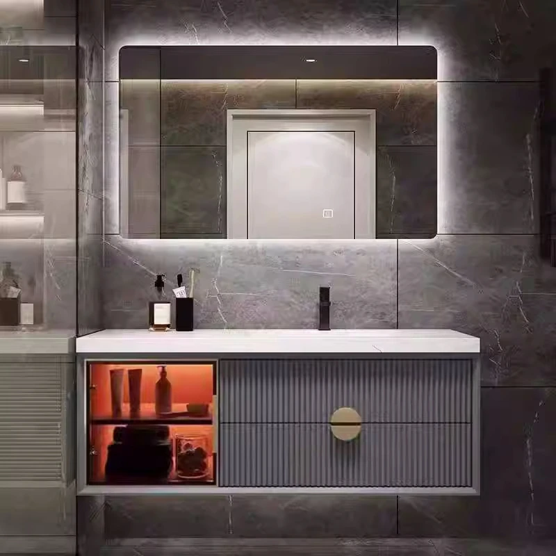 Kabinet kamar mandi Toilet bulat mewah Modern klasik ruang cuci Hotel lemari kamar mandi meja rias furnitur rumah