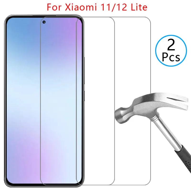 

phone case for xiaomi mi 12 11 lite 5g ne tempered glass on mi12 mi11 12lite 11lite light lit back cover 360 xiomi xaomi xioami