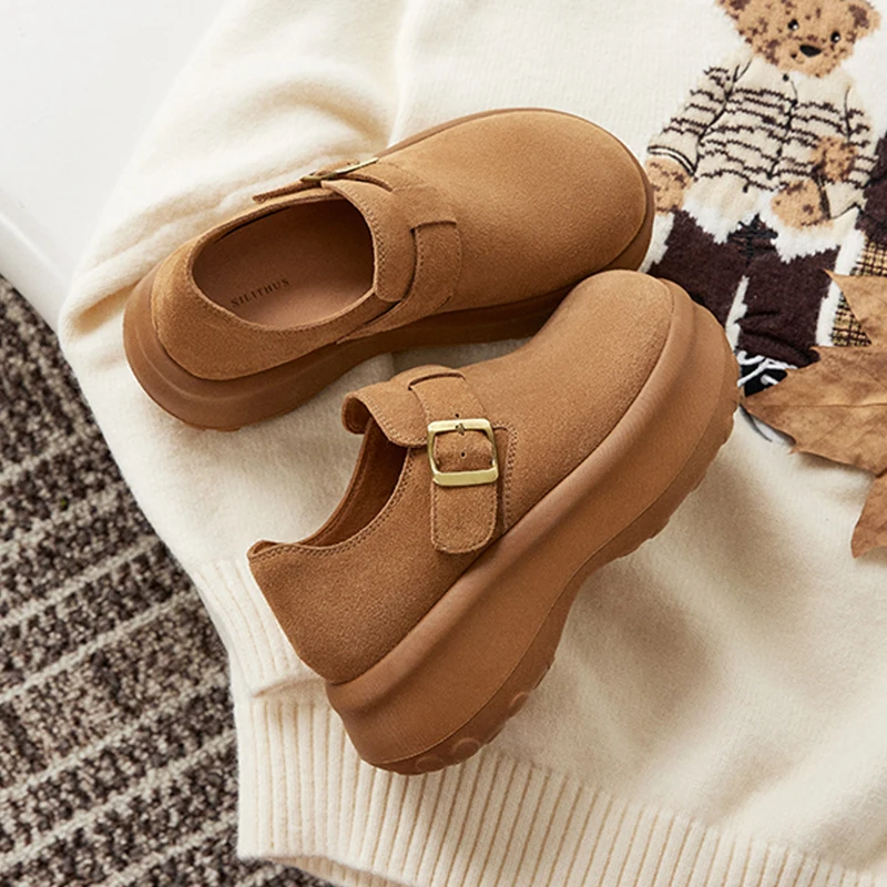 

Замшевые женские ботильоны на плоской подошве и платформе, зимние модные теплые женские полусапоги, прогулочные женские кроссовки, 2024, спортивные женские туфли Zapatillas