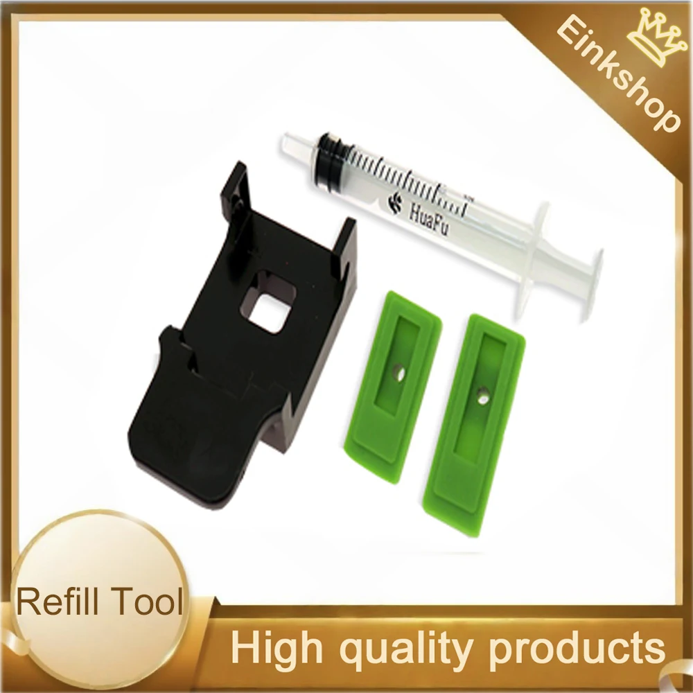 Einkshop-abrazadera de absorción de cartucho de tinta, Kits de herramientas de recarga de bombeo para HP 21, 22, 60, 61, 56, 57, 901, 121, 122, 300, para Canon PG40, PG540
