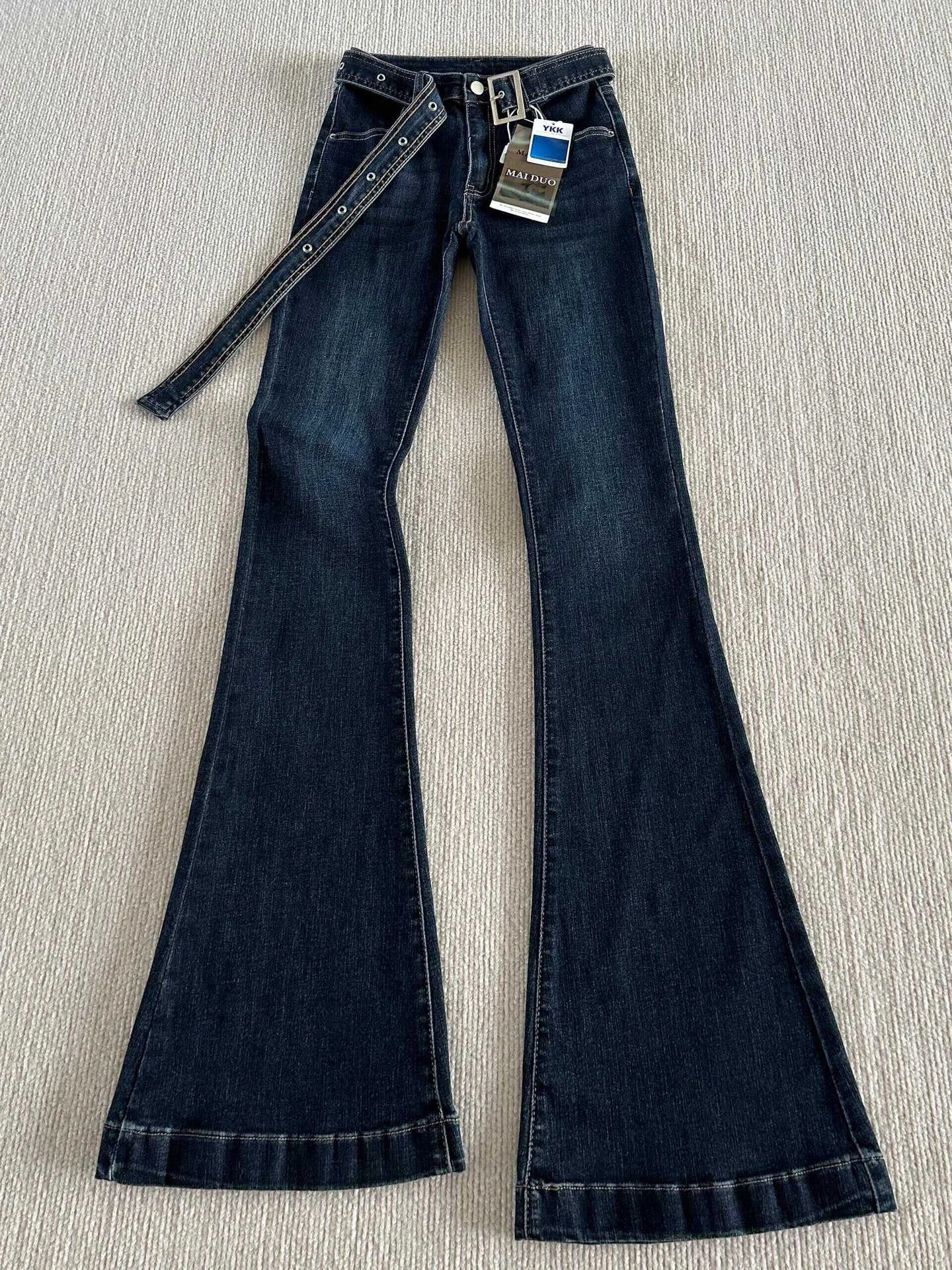 

Джинсы Bootcut, милые женские джинсы, коллекция Palazzo Wasit, универсальные маленькие женские пакеты с буквами, чувственный бант, жемчуг, глубокое молоко