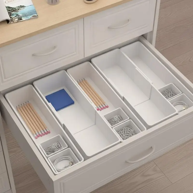 Adjustable Scalable Drawer Organizer With Removable Partitions Multifunctional Household Storage Box For Sock Underwear Utensils
