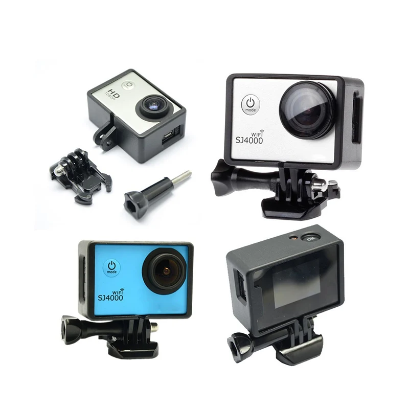 

1 Set Protective Frame Border Side Standard Shell Housing Case Buckle Mount Accessories for SJ6000 SJ4000 Wifi Action Camera Cam