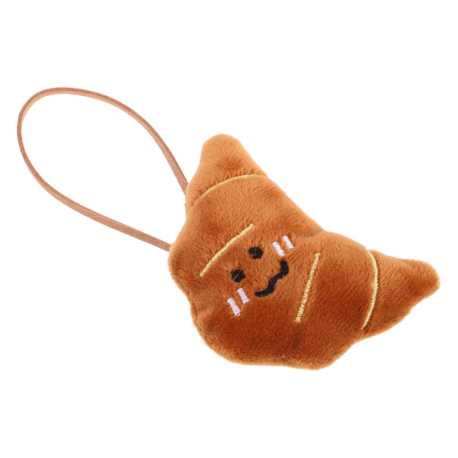 

12 Pcs Croissant Pendant Bread Bag Hangings Key Charms Pendants Trinkets Ladies Keychain Wallet