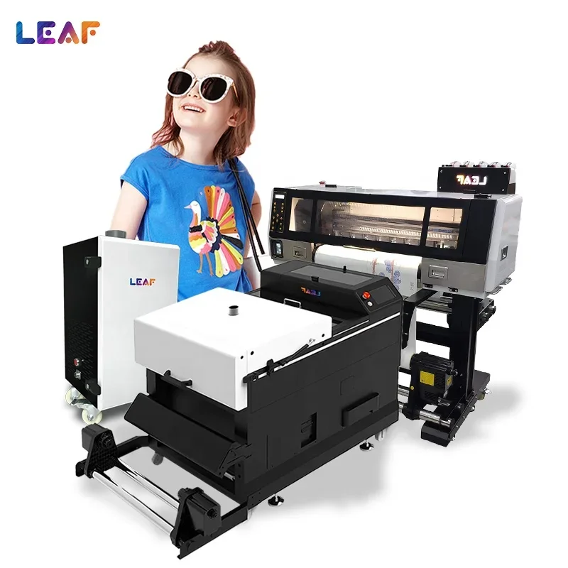 LEAF DTF Printer No Powder System i3200 Heads 60cm T shirt DTF Direct To Film DTF Printer For All Fabric