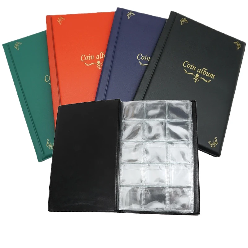 150 Coin Album Souvenir Coin Favourites for Embossed Coins Passport Hobby Coin Collector Display Organiser Collector's Book