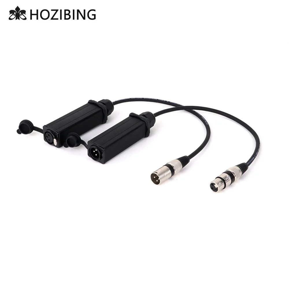 

D Type 3Pin XLR Female Panel Mount Socket Coupler to XLR Male Plug Audio Extension Cable,XLR Feed/Pass Thru Converter