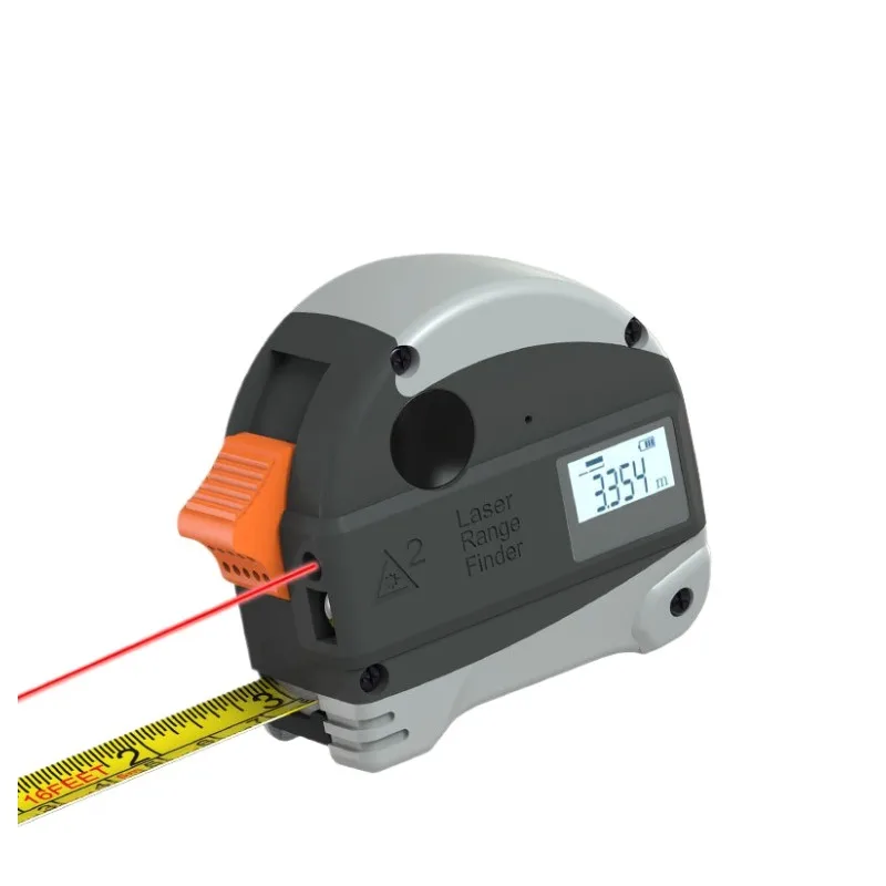 2 in 1 Laser Tape Measure 5m & 40m Range Finder High Precision Electronic Measuring Tool for Woodworking
