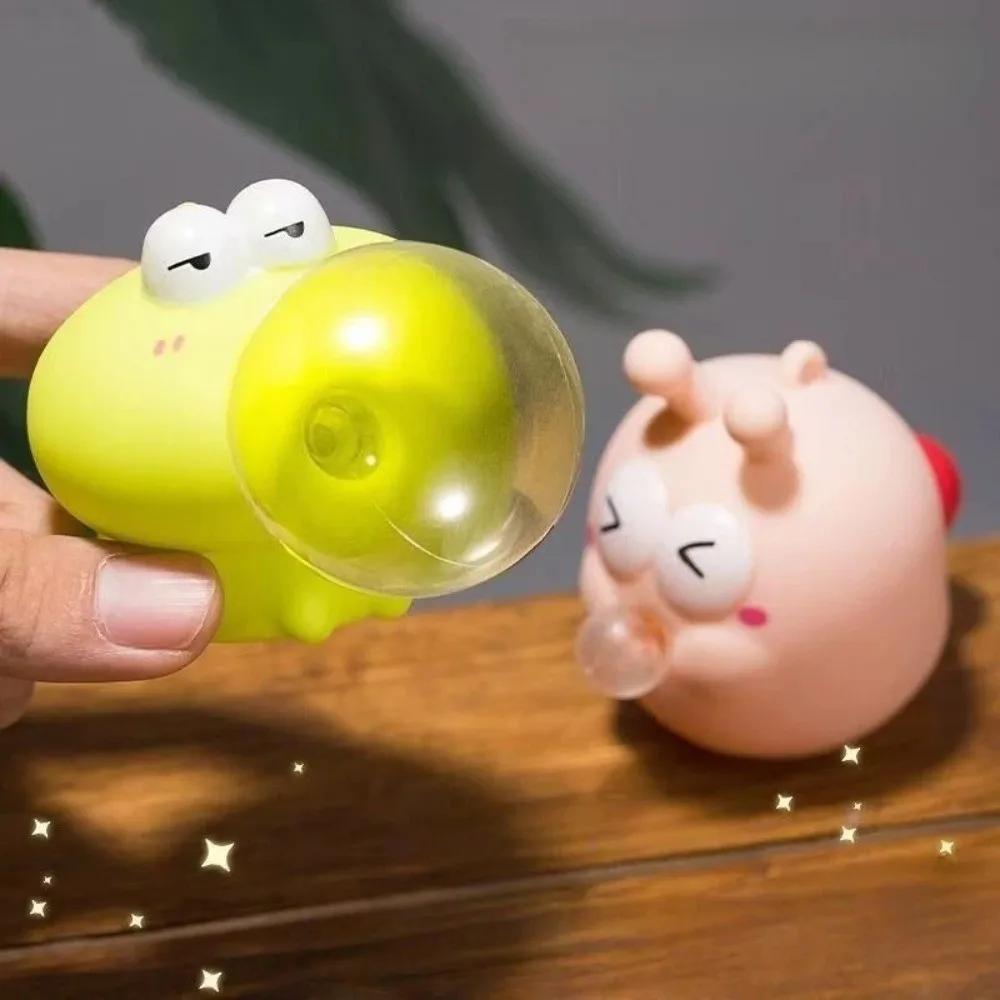New Bubble Blowing Squeeze Doll Cute Animals Sheep Frog Soft Pinch Toys Puffs Shape Stress Relief Decompression Toy for Children
