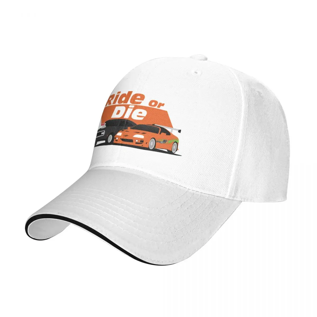 

RideOrDie Shirt Print 1 Baseball Cap |-F-| Big Size Hat Female Men's