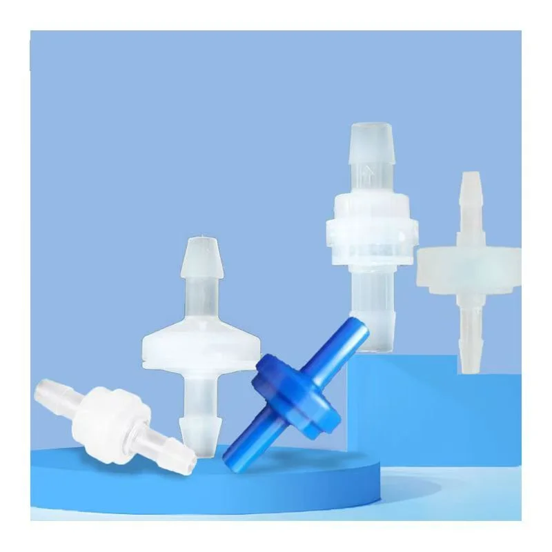 4-12mm Plastic One-Way Non-Return Pagoda Inline Fluids Check Valve With Pressure For Fuel Gas Liquid Ozone-Resistant Water Stop