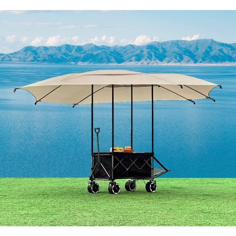 Portable awning 16 square meters coverage area, fast build, foldable awning, suitable for camping beaches, picnics
