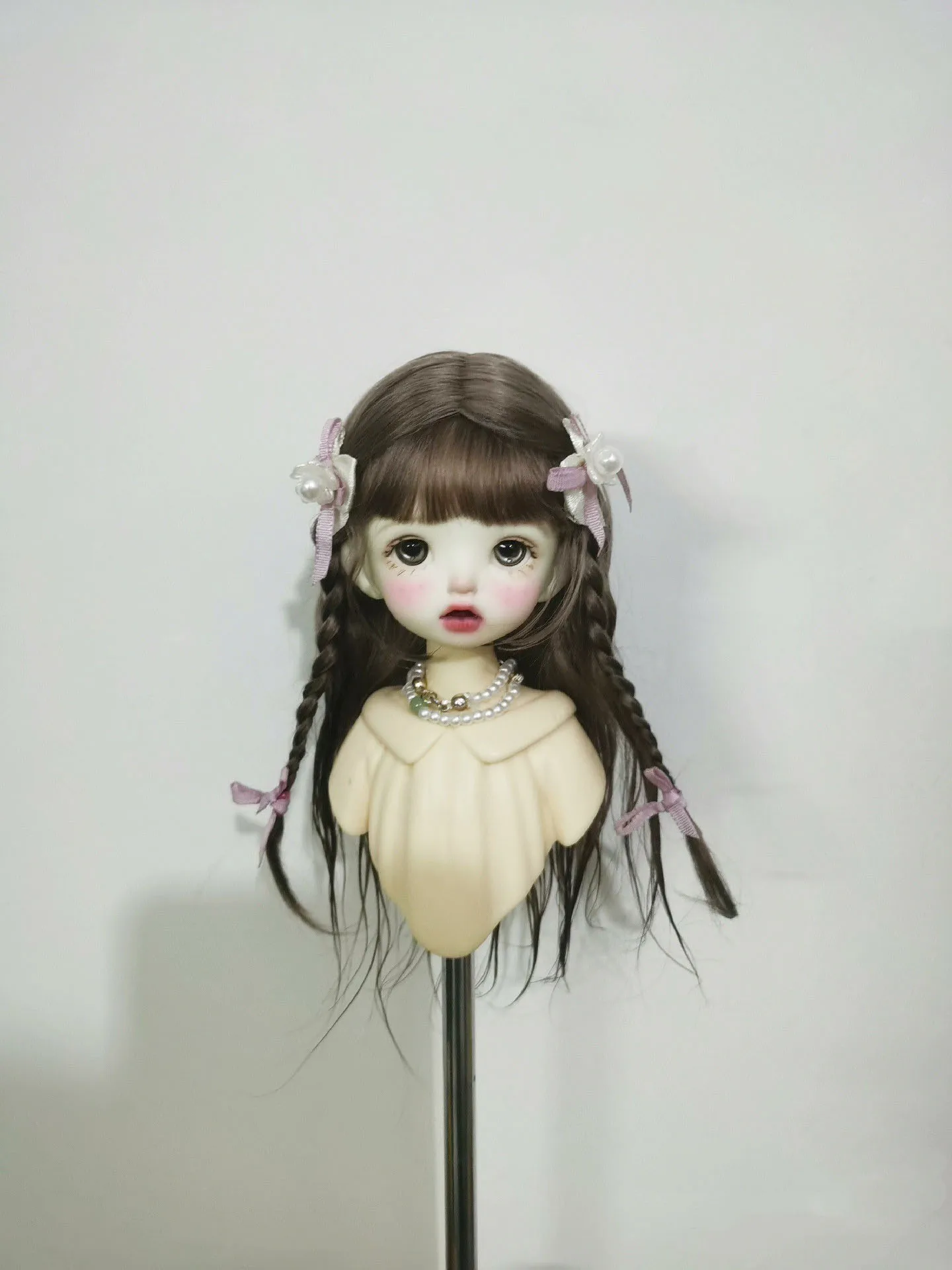 

Loely Doll Styling Hair, 1/6 BJD Hard Shell Bang Wig Free Shipping