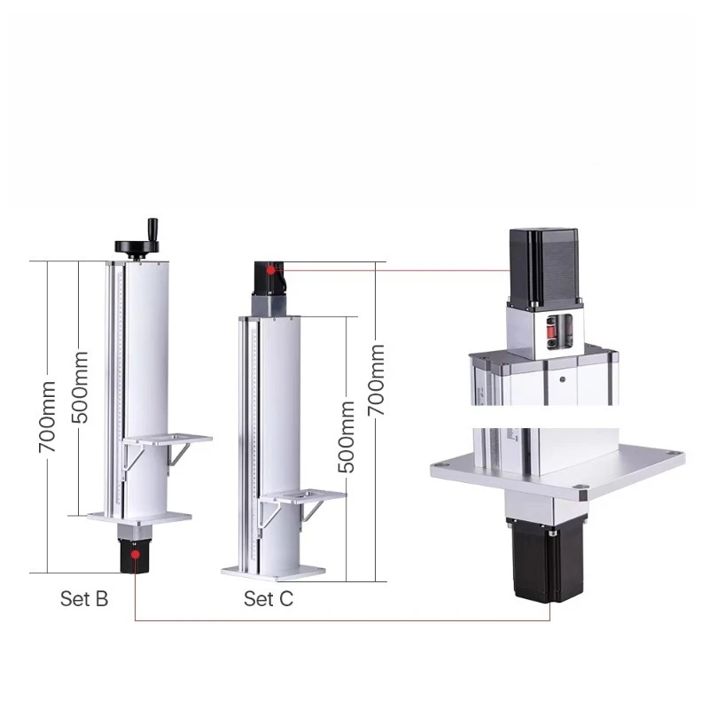 Stojak kolumnowy z metalowym podnośnikiem Cloudray AM60 do części dobrańcze urządzeń
