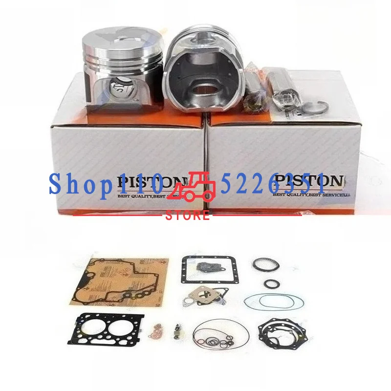 

Overhaul Rebuild Kit Piston Full Gasket Set Engine Parts Z402 For Kubota 15281-21110 64*2HK+1.5+3mm