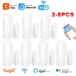 Tuya Smart WiFi Door Window Sensor Home Wireless Door Magnetic Detector Security Burglar SmartLife Control for Alexa Google Home