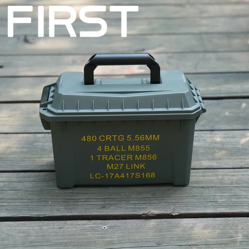 Tactical Bullet Box PP plastica leggera 5.56/7.62 custodia per munizioni valigia impermeabile ad alta resistenza per riporre proiettili