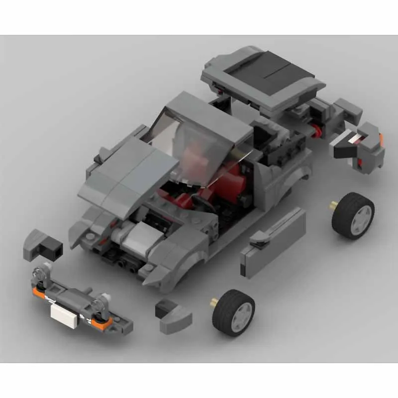 Racing Track Car MOC-228871 City Supercar Building Block Set, 341 Pieces, Adult Birthday Gift, Christmas Toy Gift