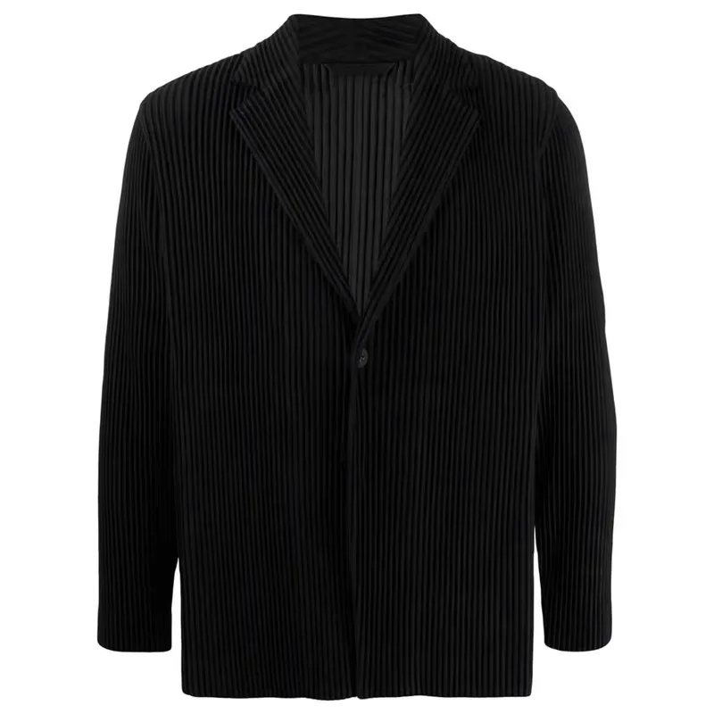 ISSEY – costume plissé de Style Miyake japonais doublé pour hommes, drapé, coupe ample, veste de cos