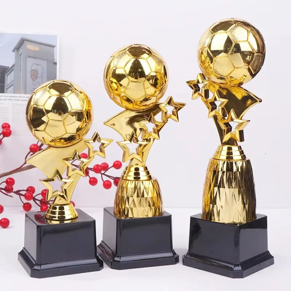 Plastic Golden Ball Awards Trophy Model Soccer Competition Small Prize Cup Excellent Player Award Craft Souvenirs