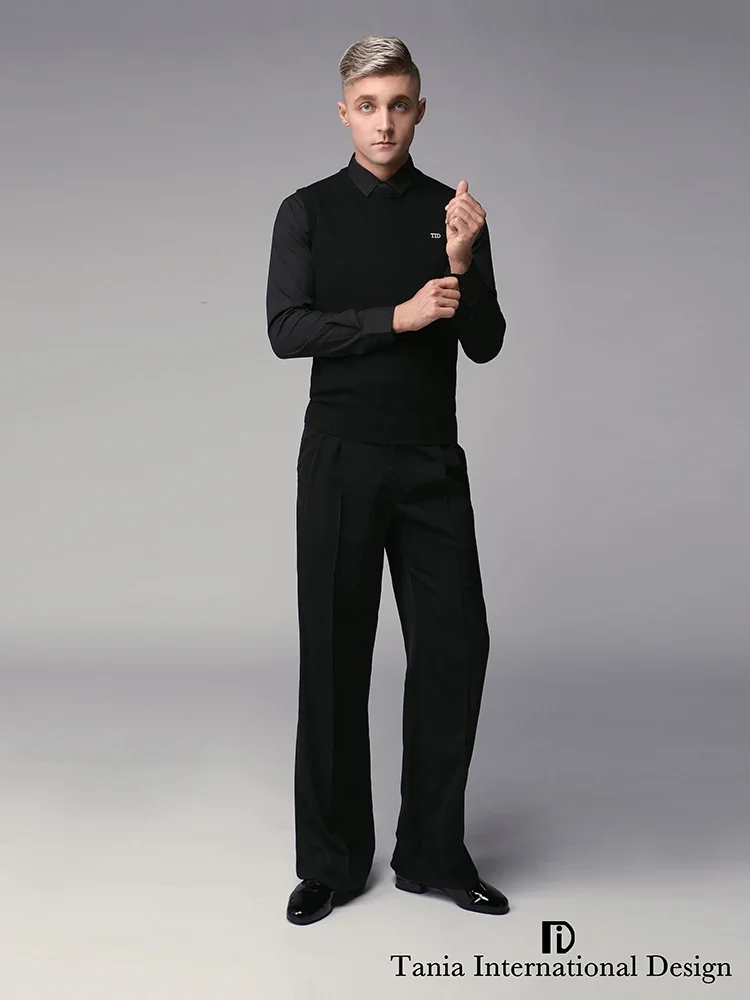 Nieuwe high-end heren moderne dansbroek dansbroek latin danskleding M001