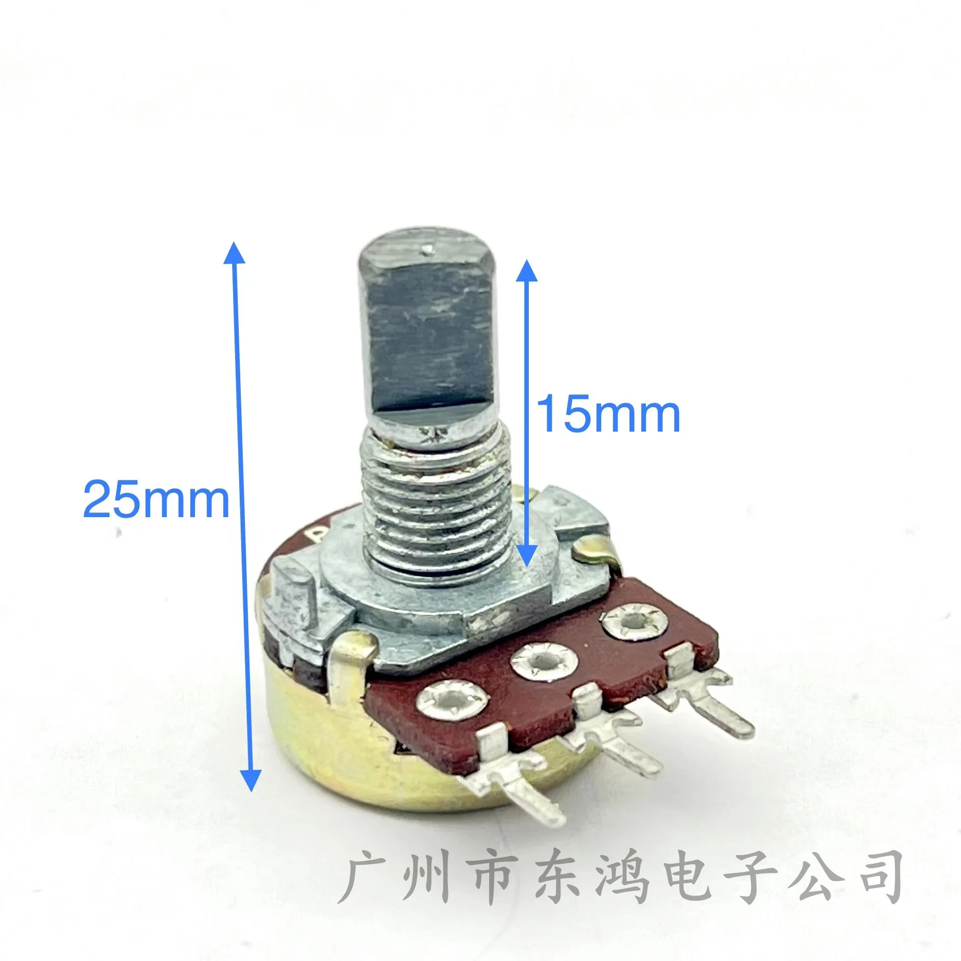1 PCS WH148 single potentiometer short handle, 3 pins, 15MM 40, locating and blocking B20K