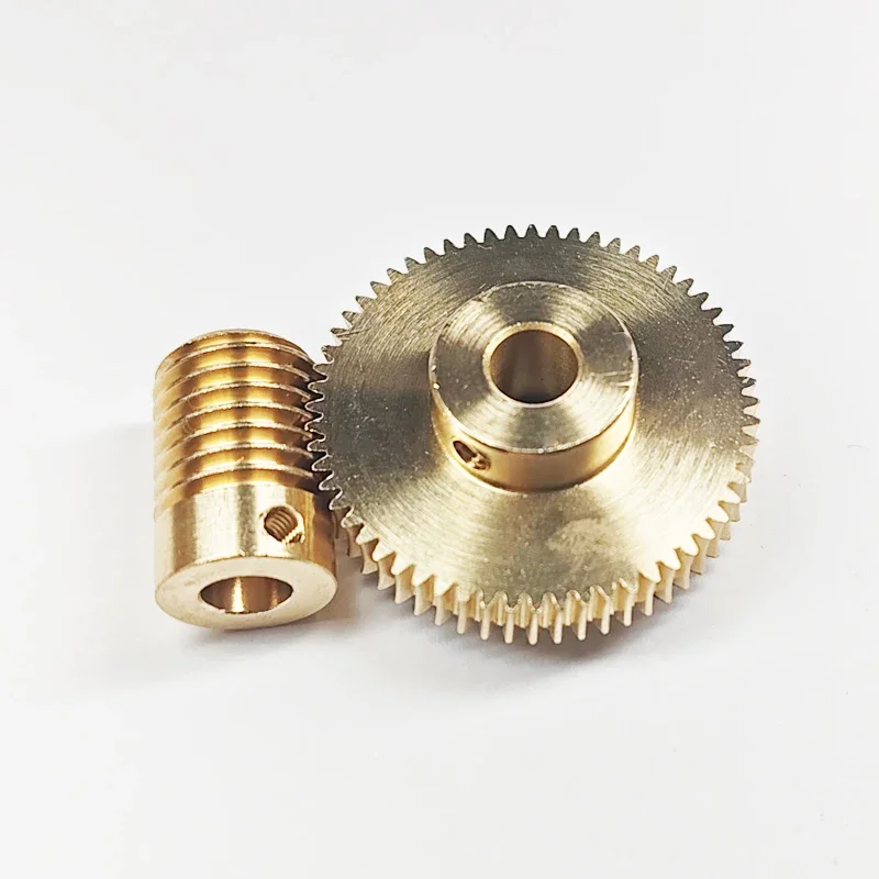 0.5M Worm Gear 10/15/20/25/30Teeth Precision Brass Worm Wheel Turbine 90 Degree Drive Mini Rduction Gears