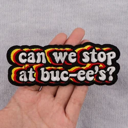 can we stop Patches for Clothing Funny Quotes Embroidered Patches on Clothes Stickers DIY Ironing Appliques Jacket Jeans Stripes