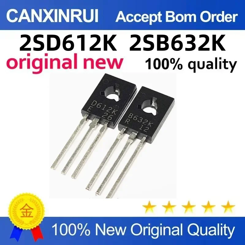 

(5-100 pieces) Brand new 2SD612K D612K 2SB632K B632K TO-126 spot chip IC