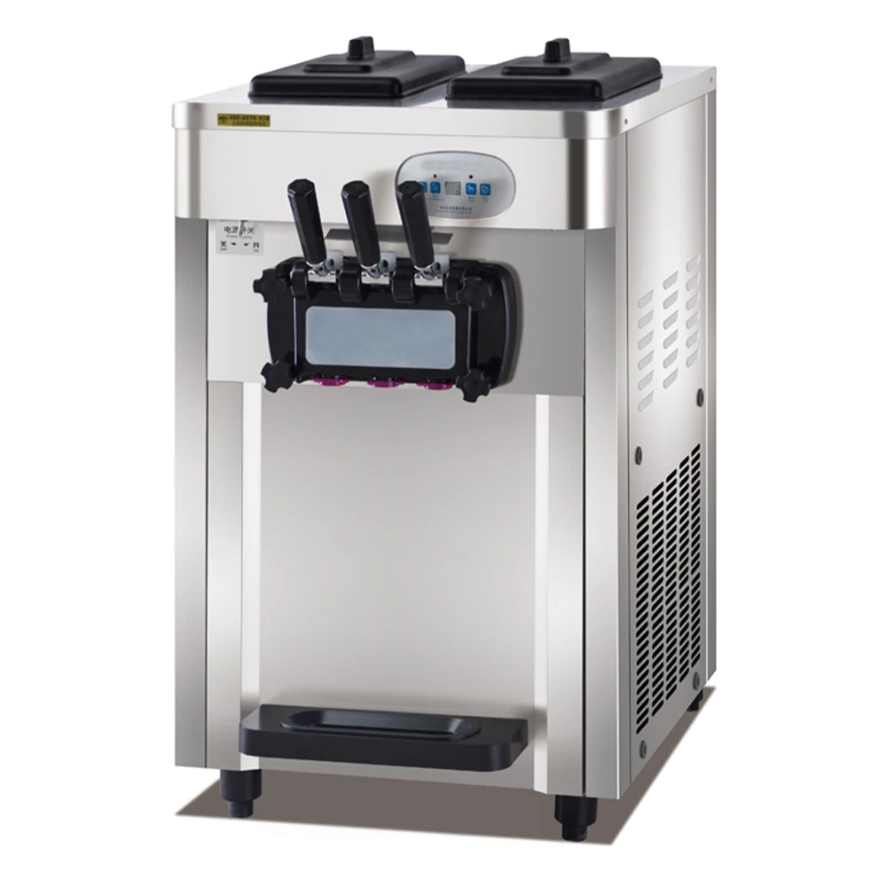 Automatic ice cream machine 3 flavors Commercial ice cream machine for snack bars