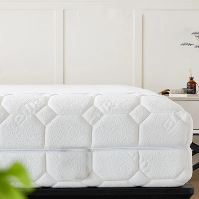 완전 세탁 가능 탈부착형 어린이 매트리스 메모리폼 척추 보호 개별 포켓 스프링 부드럽고 단단한 지지력
