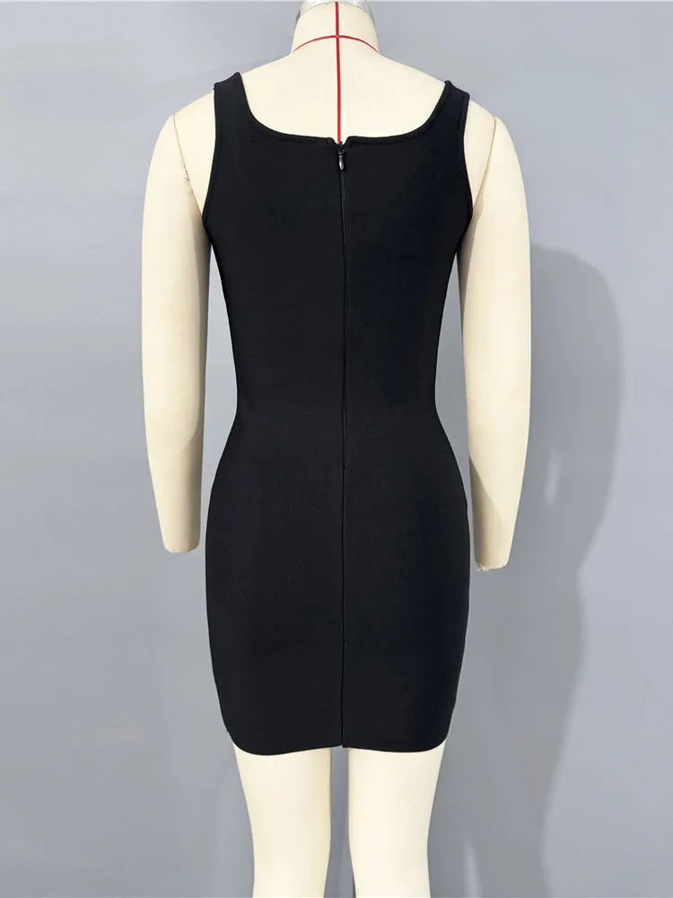 Vestido Corto Sexy sin Mangas de Gasa, Vestido con Banda Elástica, Vestido Informal para Fiesta, Vestido Pequeño, Mezcla de P...